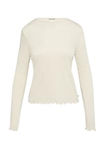 Лонгслив QS Shirt, кремовый