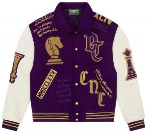 Куртка Denim Tears Grandmaster Varsity Jacket 'Purple', фиолетовый