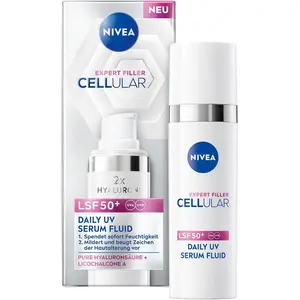 Сыворотка для лица cellular expert filler daily uv serum fluid lsf 50+ Nivea, объем 30 мл