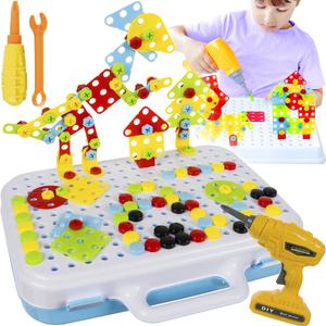 Отвертка, шурупы, дрель, 3D конструктор KRUZZEL