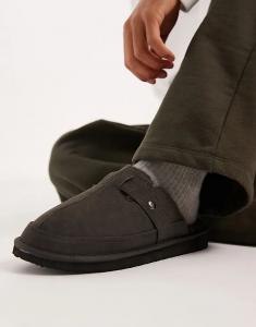 Туфли-мюли ASOS DESIGN черного цвета с ремешком