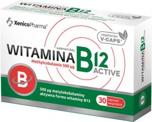 Витамин В12 активный метилокобаламин, Добавка , 500 мкг, 30 капсул Xenico Pharma