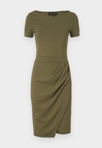 Платье из джерси PLEATED SKIRT FITTED CAP SLEEVES MIDI DRESS Anna Field, хаки