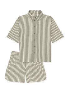 SCHIESSER Пижама 'Selected Premium' в бежевом, офф-уайт