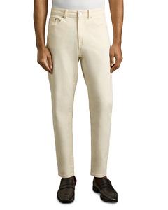 Ратбон Укороченные джинсы свободного кроя в белом цвете REISS, белый