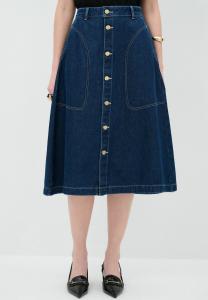 Джинсовая юбка BUTTONED - A-line skirt adL, темно-синий
