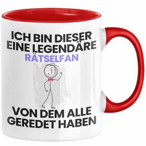 Подарочная кружка для фаната пазлов. Забавная идея подарка на день рождения для фаната пазлов. Я — этот легендарный фанат головоломок. Все говорили о кофейной кружке (красной) Trendation, красный