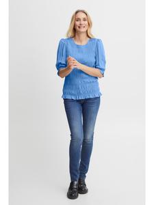 Блузка с короткими рукавами FRMALU, стандартный крой, цвет Ультрамарин Fransa