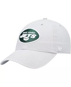 Мужская серая регулируемая кепка New York Jets Clean Up '47 Brand, серый