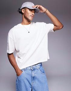 Футболка свободного кроя ASOS DESIGN с изображением парусного спорта в кремово-белом цвете