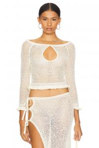 Топ с пайетками alexius Loba, белый