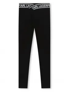 Леггинсы с логотипом KARL LAGERFELD KIDS, черный