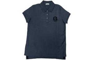 Футболка поло женская черная Moncler