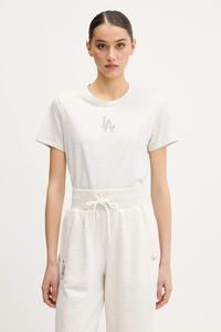 Хлопковая футболка New Era, серый