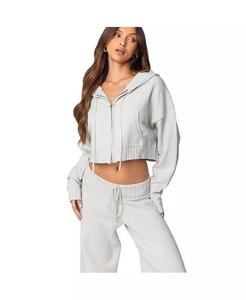 Женский кардиган Russell Knit с капюшоном Edikted, серый