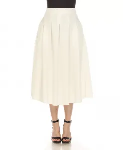 Женская твитовая юбка миди White Mark, белый