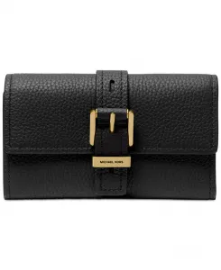 Кошелек Nolita Medium Flap Trifold из кожи Michael Kors, черный
