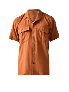 Рубашка на пуговицах классического кроя Antioch, темно-оранжевый