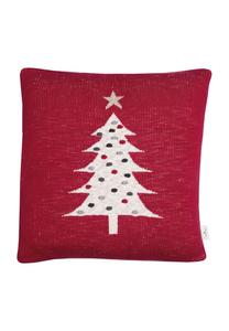 Наволочка декоративная Tom Tailor Knitted Tree, 45x45 см, красный