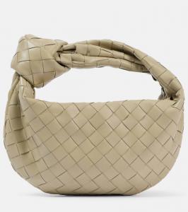 Сумка через плечо Jodie Mini Intrecciato из кожи Bottega Veneta, Travertine-Gold