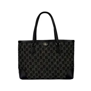 GUCCI Сумка тоут Ophidia Denim с кожаными вставками