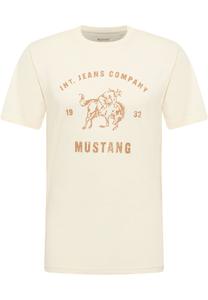 MUSTANG Футболка 'Austin' в цвете Off White