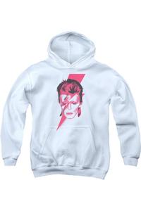 Давид Боуи Аладдин Сэйн худи с принтом для молодежи Gildan, белый