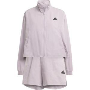 Костюм Track GAMETIME SUIT Casual для женщин Adidas, clothing set (фиолетовый top+фиолетовый shorts)