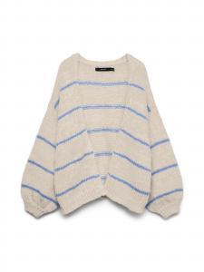 VERO MODA Кардиган 'VMMaybe' из шерсти белого цвета