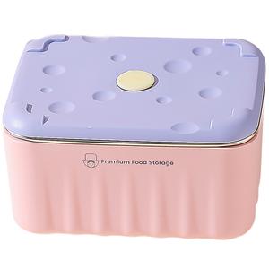 Термоланчбокс, beige KAWASIMAYA, фиолетовый