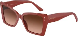 Солнцезащитные очки с красным градиентом от Jimmy Choo, 50135m - Red - Pink Gradient Grey