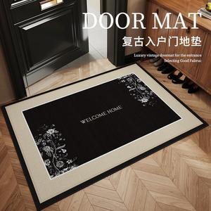 Budis Ковер 90х140 см для прихожей в винтажном стиле, водонепроницаемый, нескользящий, с эффектом очистки от грязи