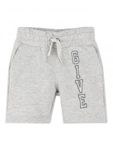 Шорты с вышитым логотипом Givenchy Kids, серый