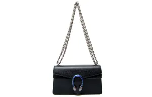 GUCCI Кожаная сумка кроссбоди, женская сумка через плечо Black