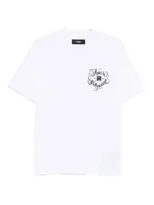Хлопковая футболка Amiri, белый