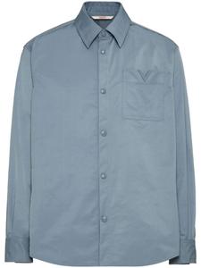 Куртка-рубашка V Detail Valentino Garavani, синий