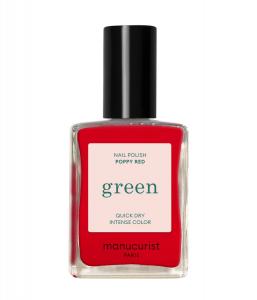 Лак для ногтей manucurist Green, Poppy Red, 15 ml