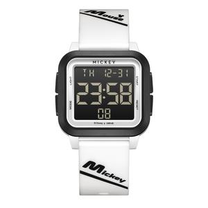 Disney Микки серия электронные часы с силиконовым ремешком унисекс черный циферблат