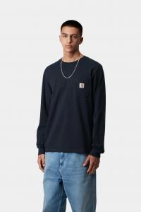 Лонгслив с карманом Carhartt, синий