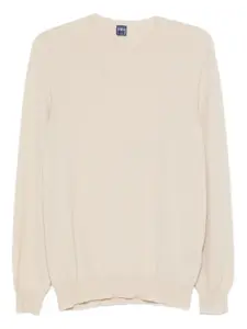 Кашемировый свитер с круглым вырезом Fedeli, нейтральный