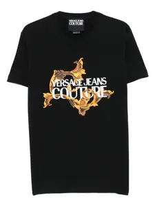 Футболка с логотипом Versace Jeans Couture, черный