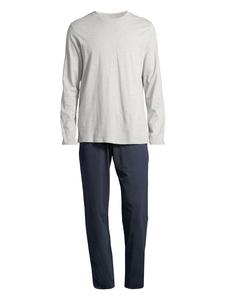 Пижама Schiesser Night & Home, цвет dunkelblau/grau