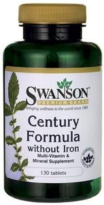 Swanson, Century Formula без железа, 130 таблеток.