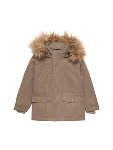 Зимняя куртка enfant Winterjacke ENJacket 240149 Winterjacke mit Fellimitat-Kapuze, коричневый