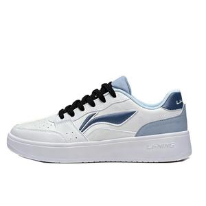 LINING Низкие кеды для скейтбординга унисекс бело-голубые