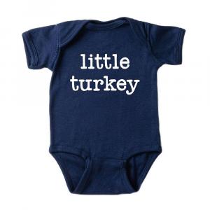 Детское боди с пишущей машинкой Little Turkey The Juniper Shop, темно-синий