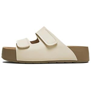 Кожаные лоскутные тапочки-слайды женские BASTO, Apricot