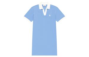 Футболка с коротким рукавом и логотипом MLB женская синяя