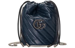 GG Marmont Стеганая Кожаная Сумка Бакет, Плечевая Сумка, Мини Сумка Через Плечо Женская GUCCI