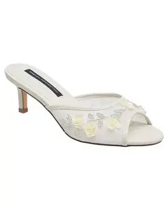 Женские туфли Ritz Mesh на низком каблуке French Connection, белый